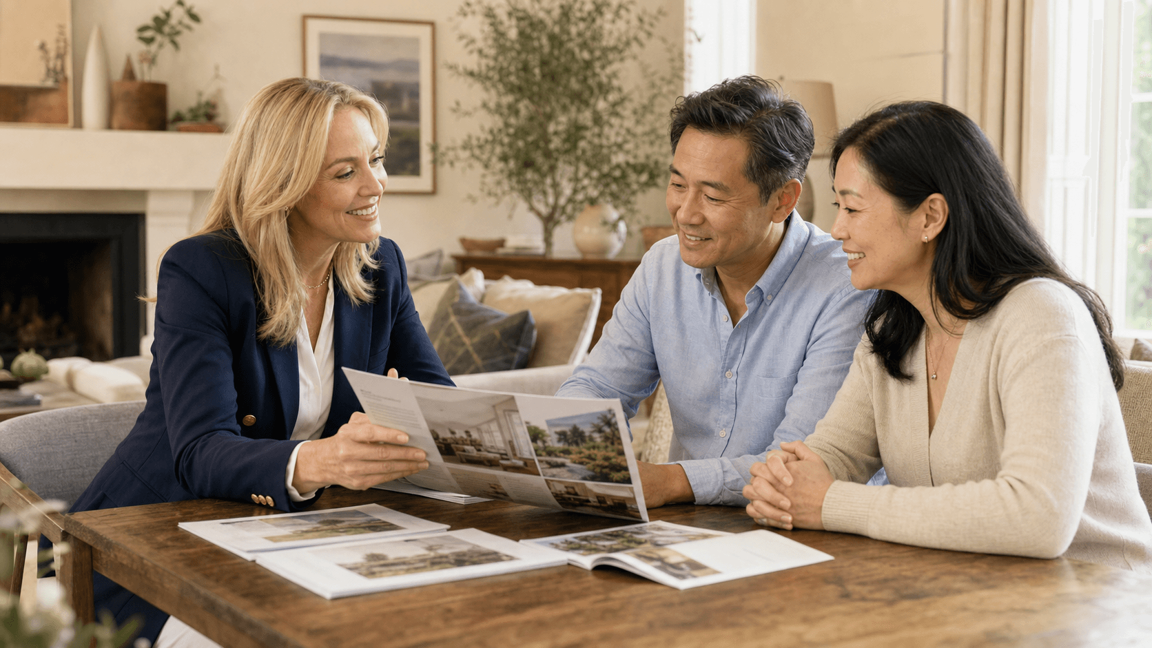 An EverTree advisor in conversation with a family